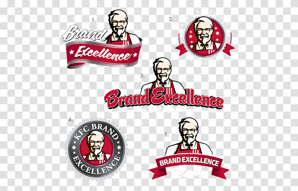 Kfc, Label, Person, Logo Transparent Png