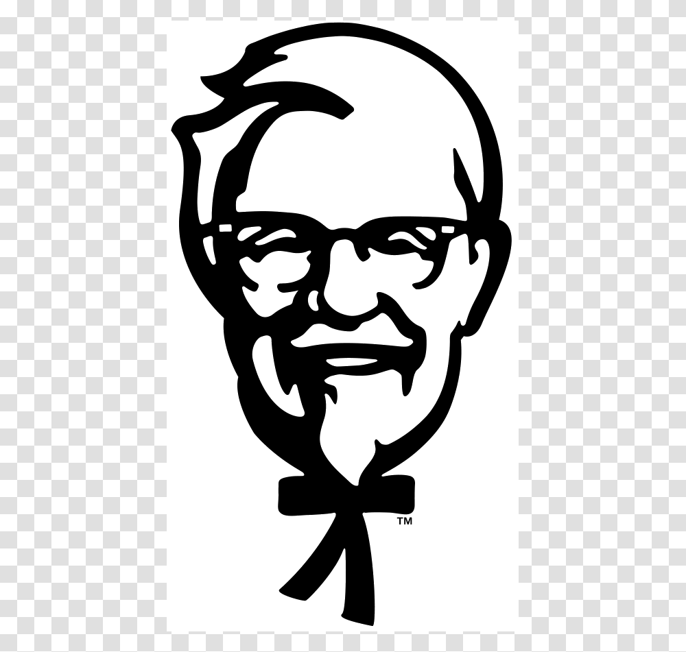 Kfc, Logo, Face, Stencil Transparent Png