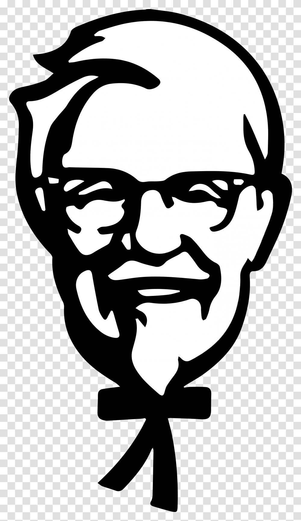 Kfc Logos Download, Face, Stencil, Portrait, Photography Transparent Png