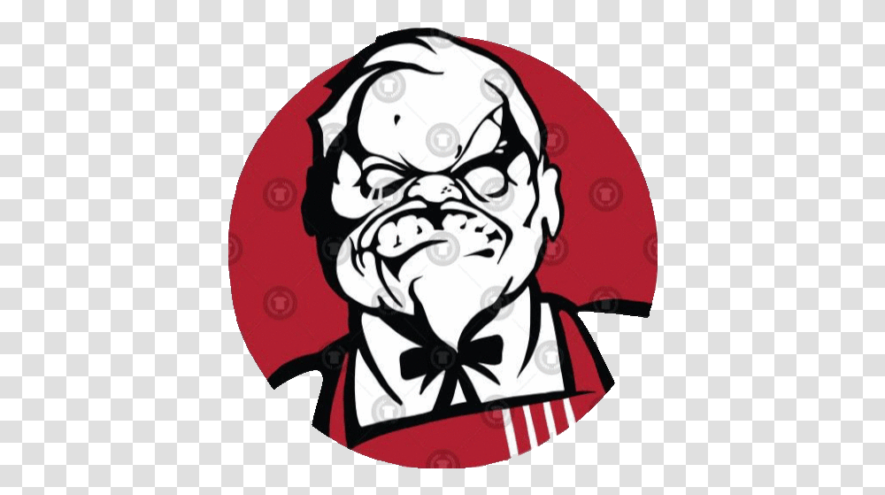 Kfc Mad Gif Kfc Mad Angry Discover & Share Gifs Fast Food Logo Kfc, Person, Face, Label, Text Transparent Png