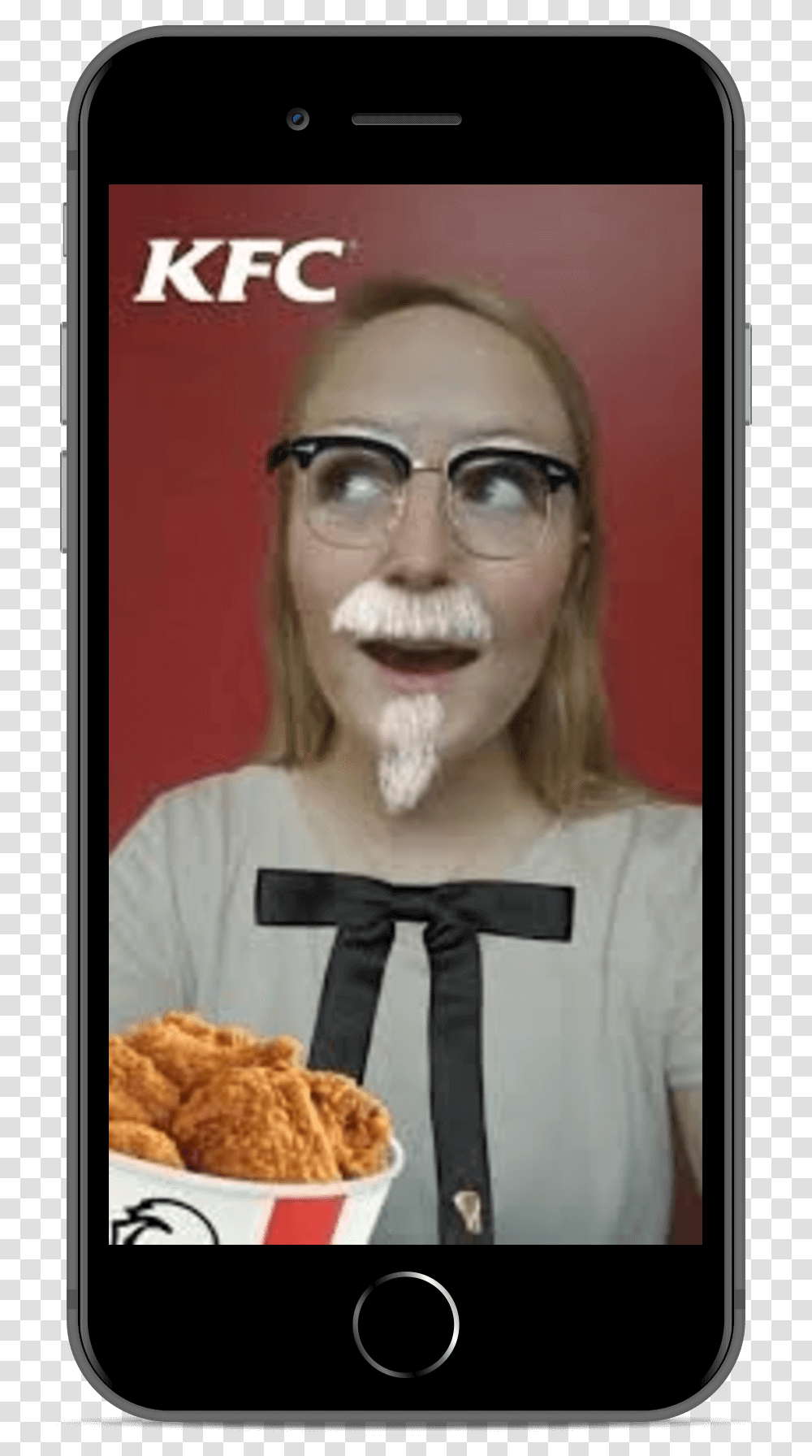 Kfc Snapchat, Face, Person, Human, Glasses Transparent Png