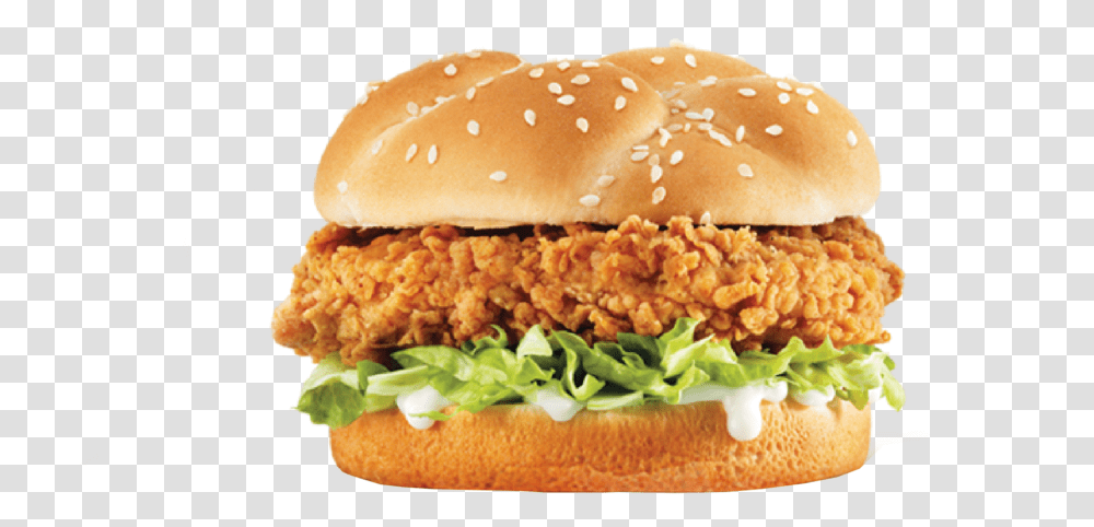 Kfc Zinger Burger, Food, Sandwich, Lunch, Meal Transparent Png