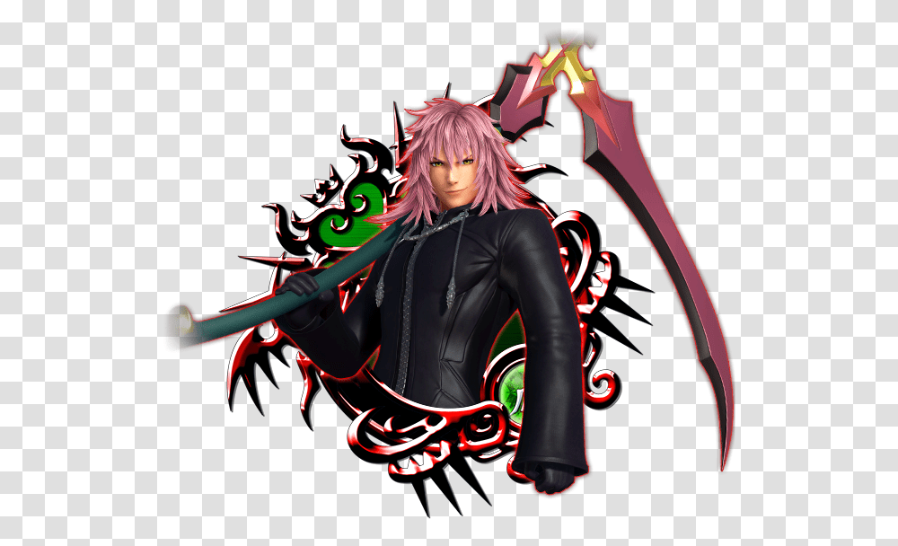 Kh Iii Marluxia Khux 7 Star Medal, Person, Costume Transparent Png
