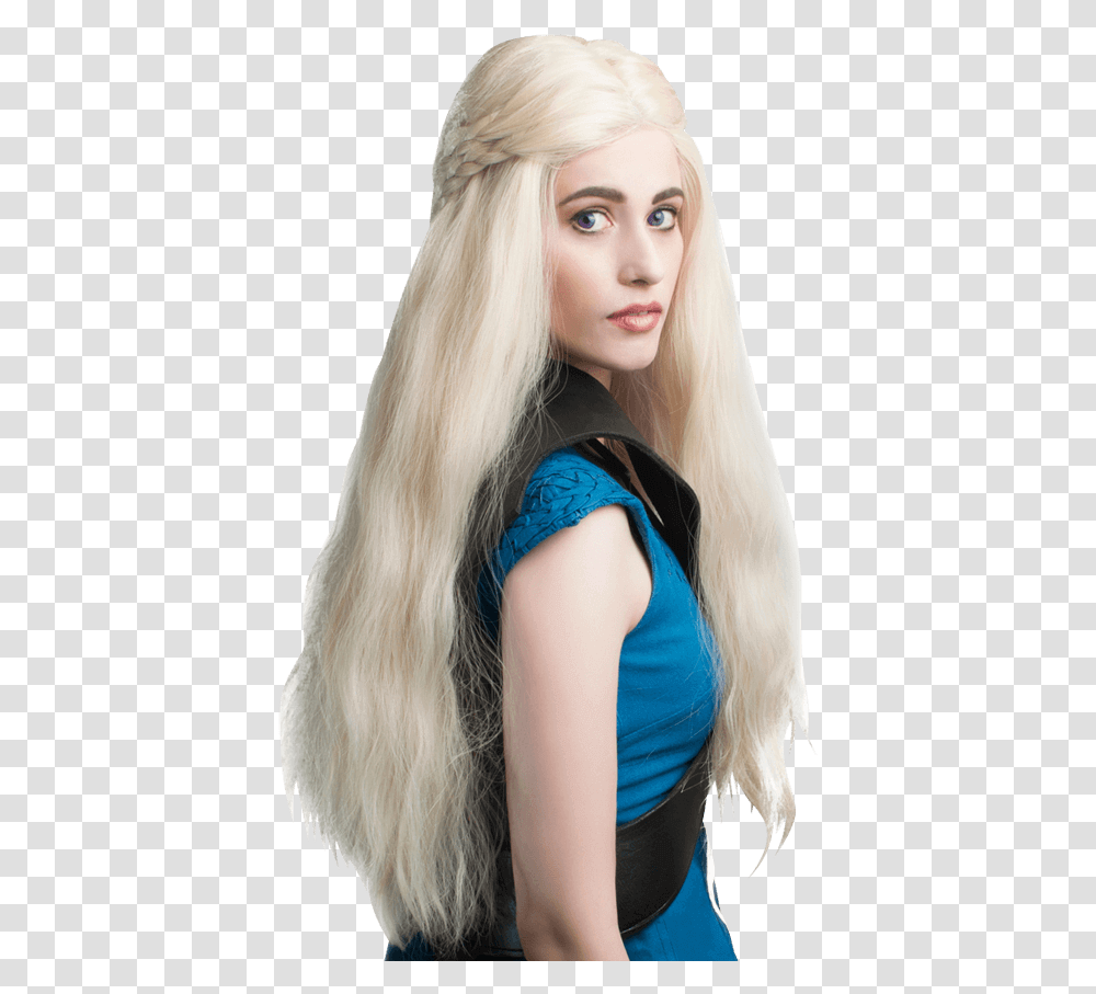 Khaleesi Inspired Lace Front Wig Blond, Hair, Person, Human, Costume Transparent Png