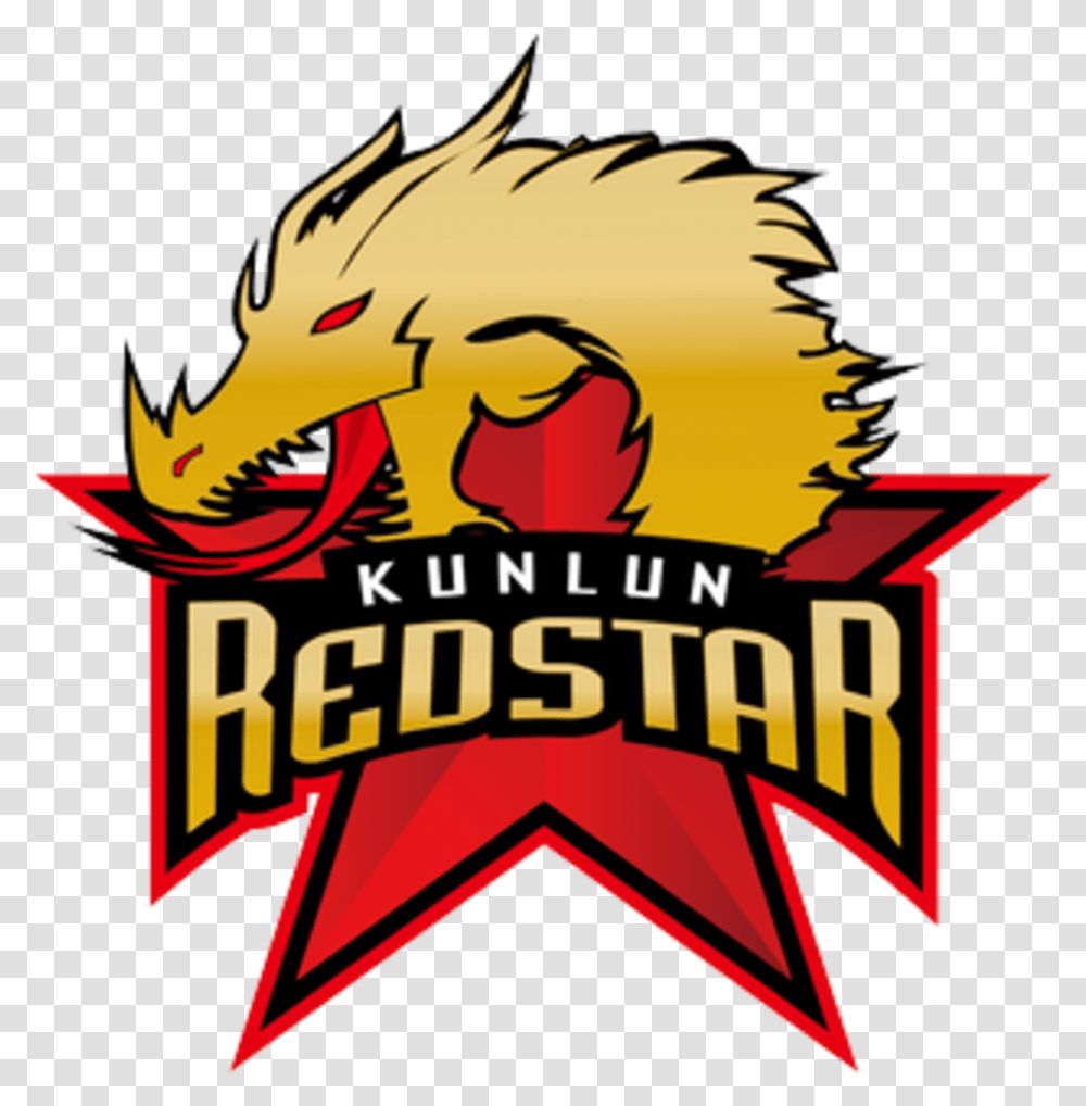 Khl Kunlun Red Star Logo Kunlun Red Star Hockey Logo, Dragon, Symbol, Trademark Transparent Png