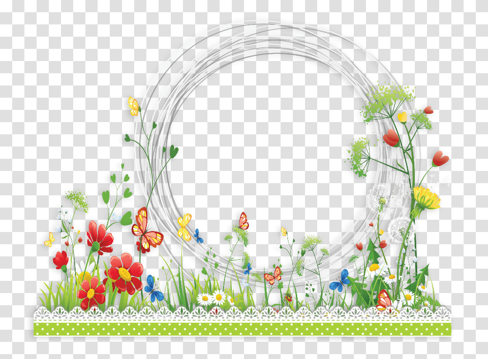 Khung Hinh W Flowers, Floral Design, Pattern Transparent Png