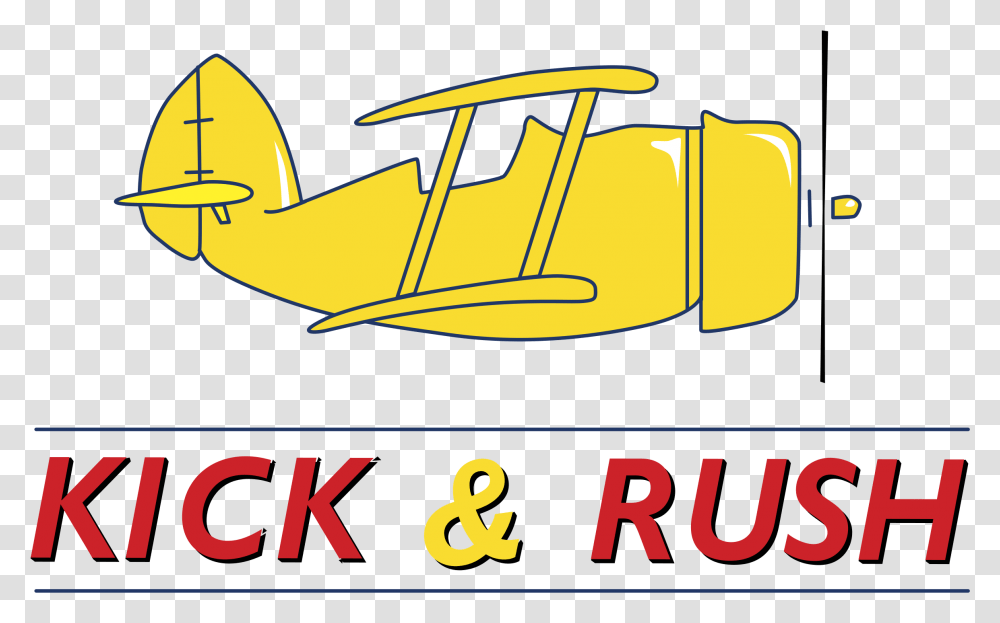 Kick Amp Rush Logo Airplane, Alphabet, Animal, Insect Transparent Png