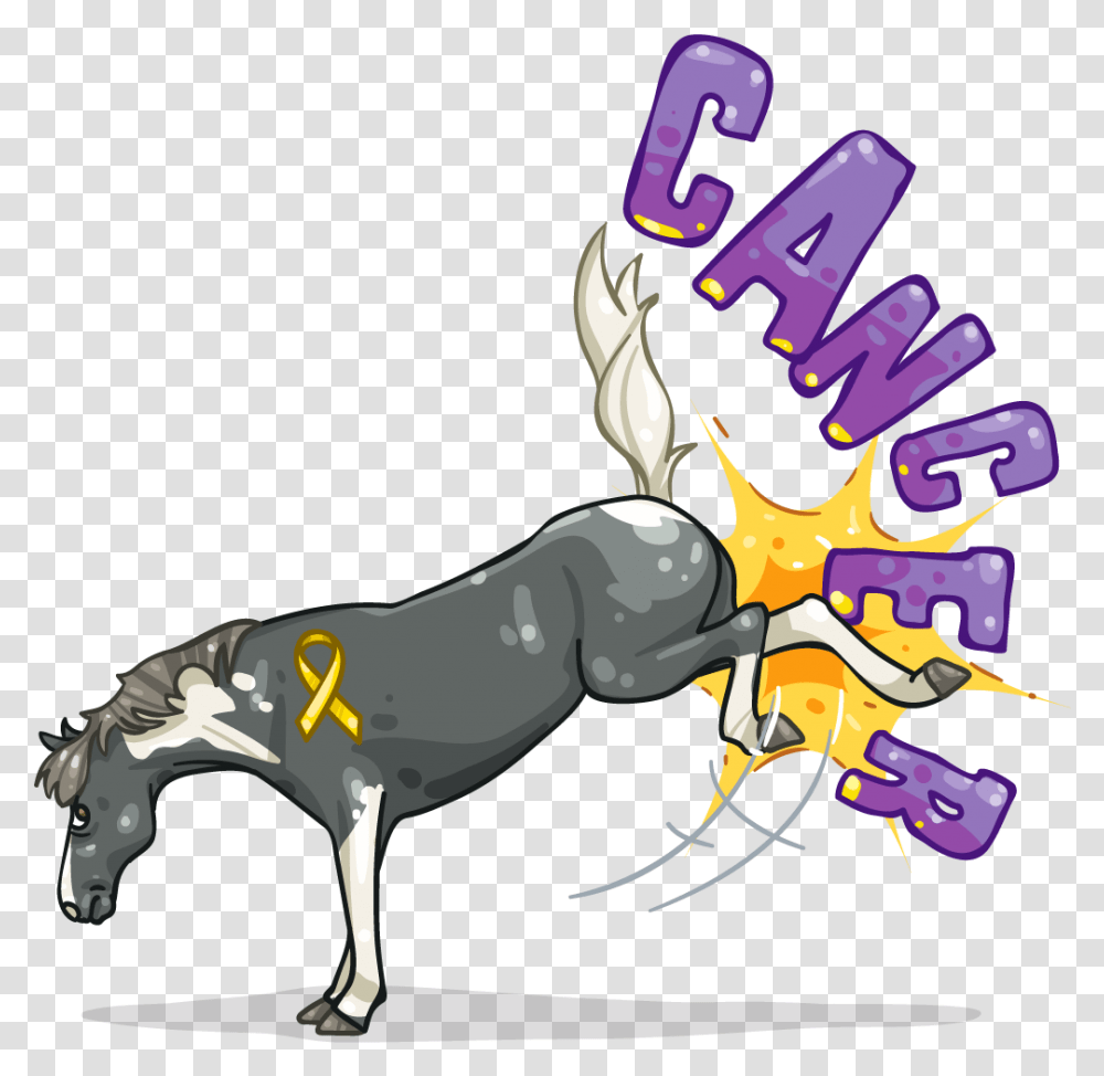 Kicking Cancer In The Butt, Animal, Horse, Mammal, Coyote Transparent Png
