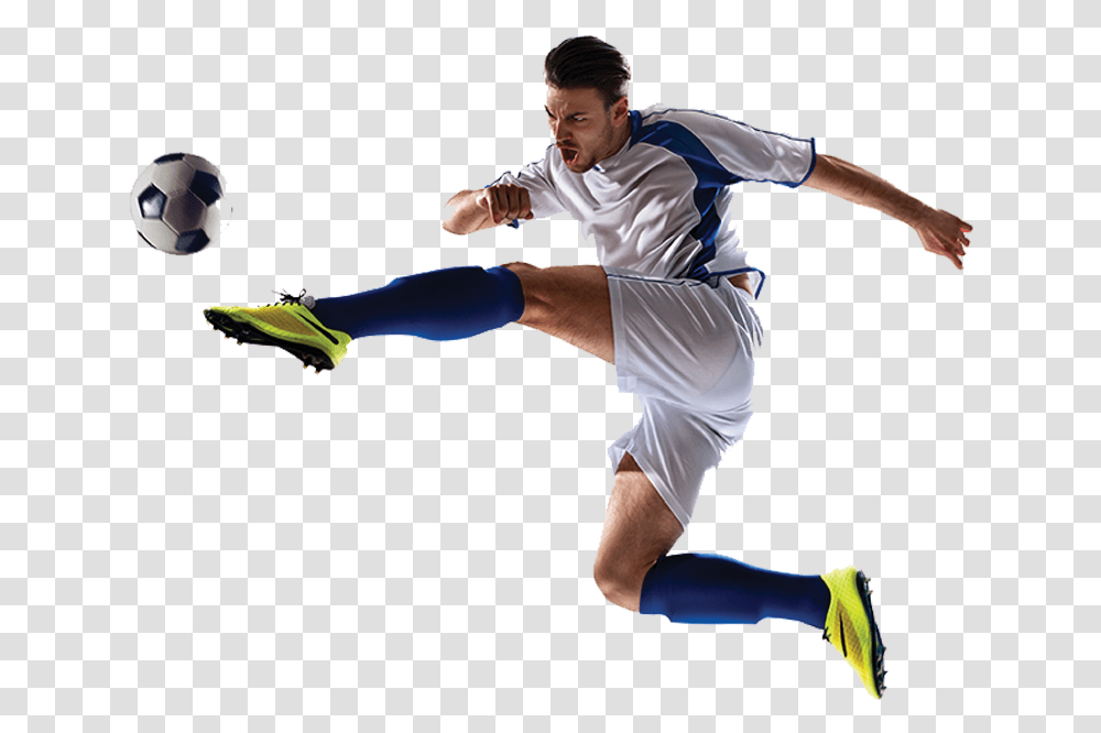 Kicking Soccer Ball, Person, Human, Football, Team Sport Transparent Png