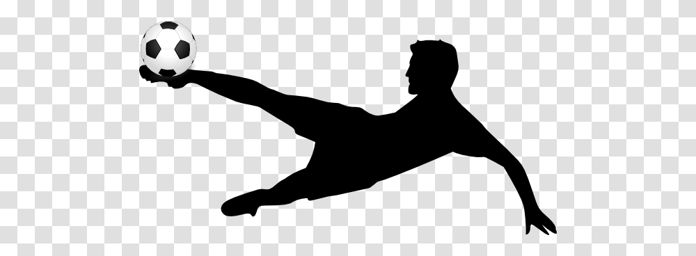 Kicking Soccer Ball Silhouette, Football, Team Sport, Person, People Transparent Png