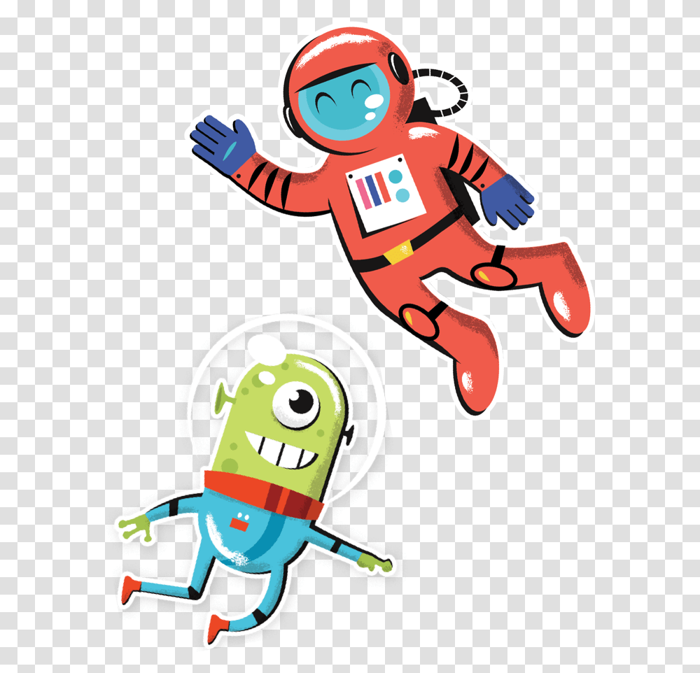 Kid Astronaut Clipart Alien In Astronaut Cartoon, Mascot Transparent Png