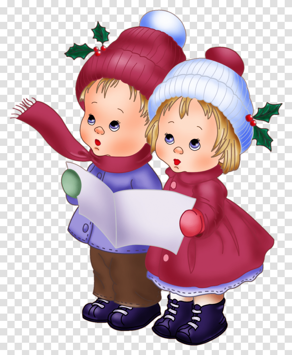 Kid Christmas Clipart Clipart Black And White Cute, Person, People Transparent Png