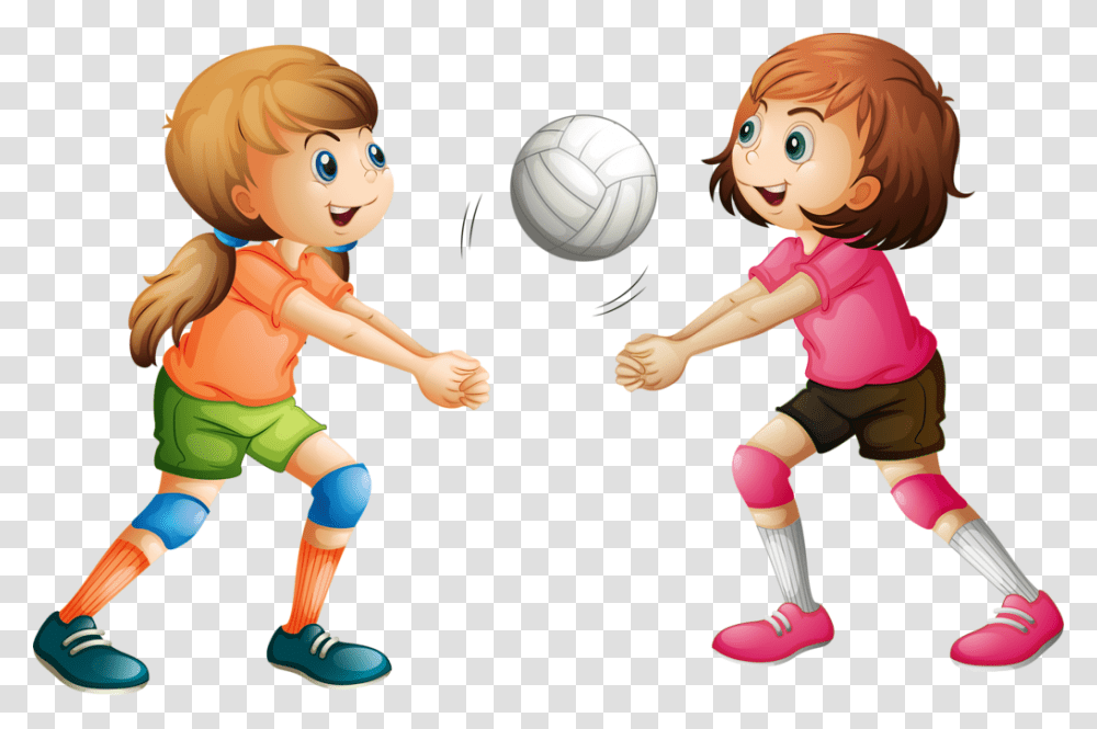 Kid Clipart Volleyball Sports Word Clip Art, People, Person, Human, Team Sport Transparent Png