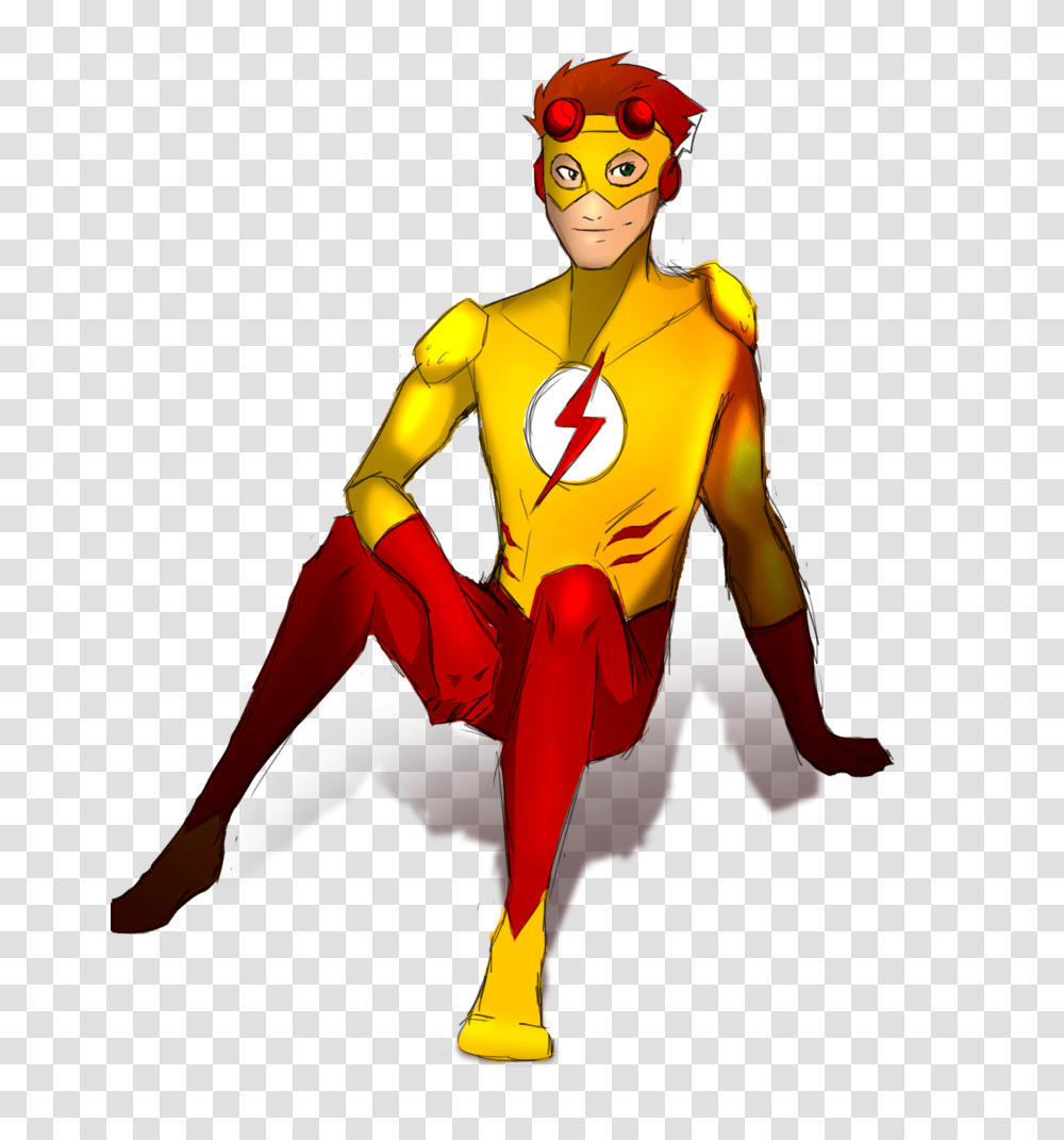 Kid Flash Clipart, Costume, Person, Sleeve Transparent Png