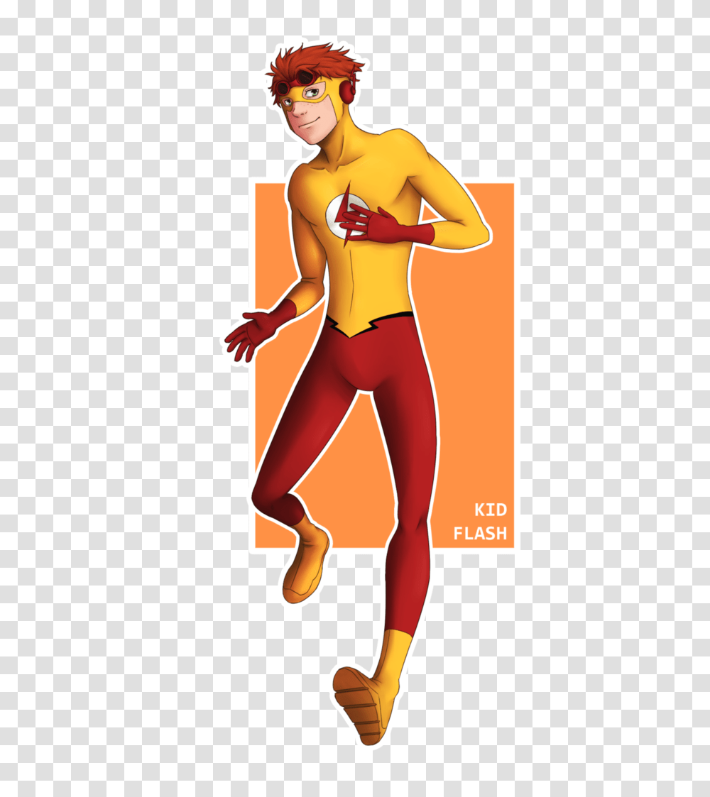Kid Flash From Young Justice, Person, Female, Book Transparent Png