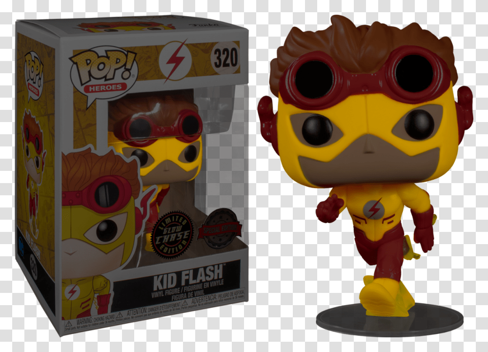 Kid Flash Funko Pop Chase, Toy, Pac Man, Sunglasses, Accessories Transparent Png