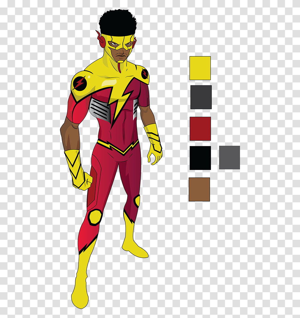 Kid Flash On Behance, Person, Sleeve, Hand Transparent Png