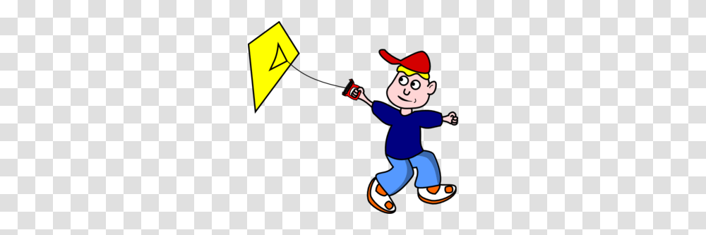 Kid Flying Kite Clip Art, Pirate Transparent Png