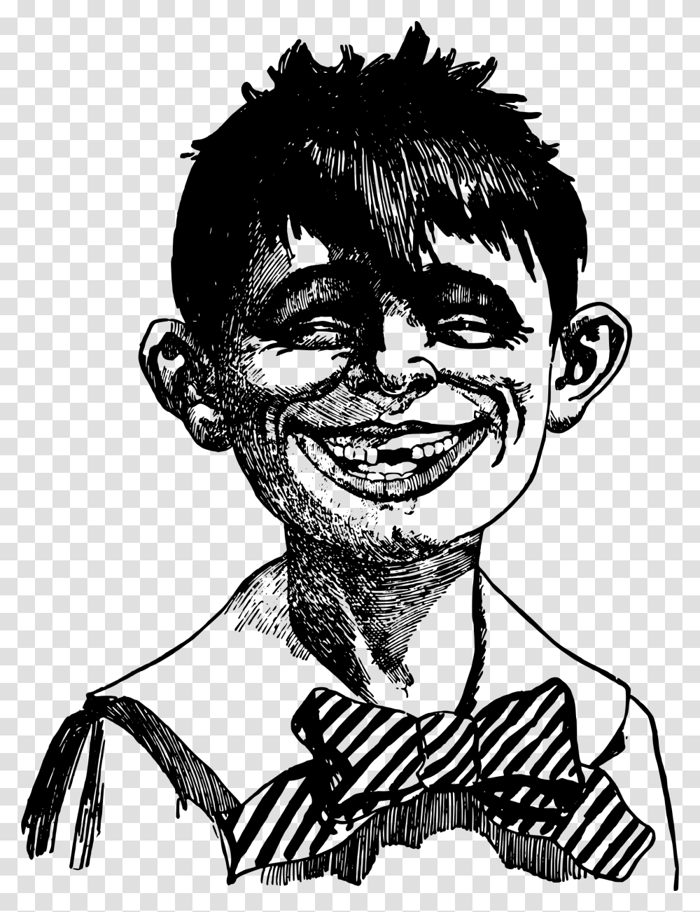 Kid Misssing Front Teeth Clip Arts Illustration, Gray, World Of Warcraft Transparent Png