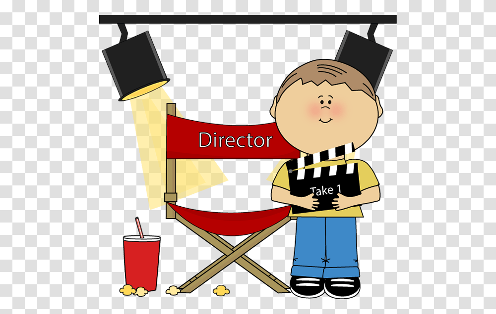 Kid Movie Director Director Clip Art, Sewing, Number Transparent Png