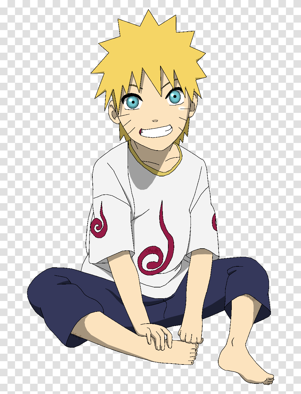 Kid Naruto Lineart Colored By Dennisstelly On Naruto Child, Person, Human, Book, Sitting Transparent Png