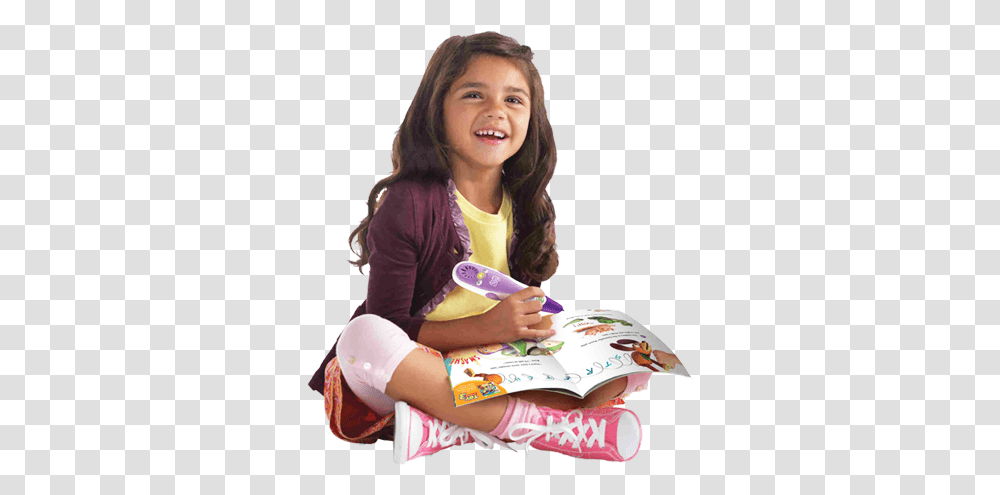 Kid, Person, Female, Girl, Reading Transparent Png