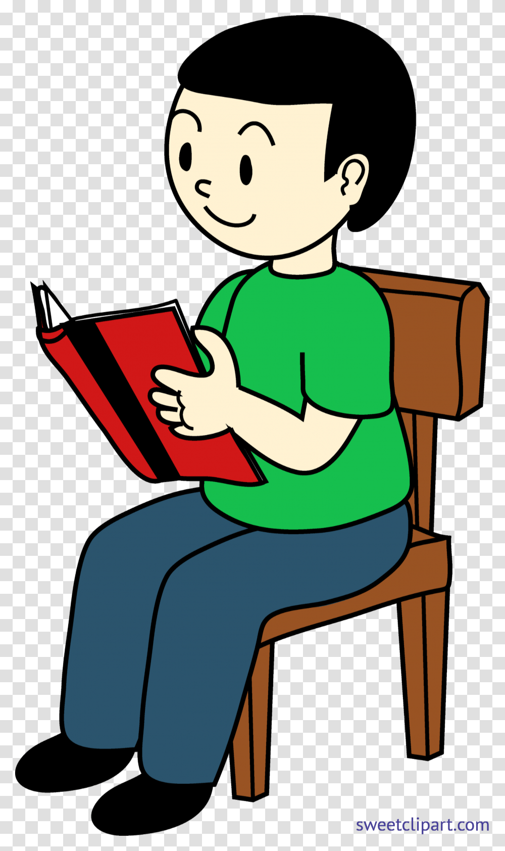 Kid Reading Clip Art, Girl, Female Transparent Png