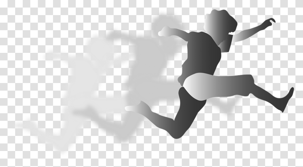 Kid Run Playing Kids Black Physical Activity, Text, Snowman, White, Stencil Transparent Png