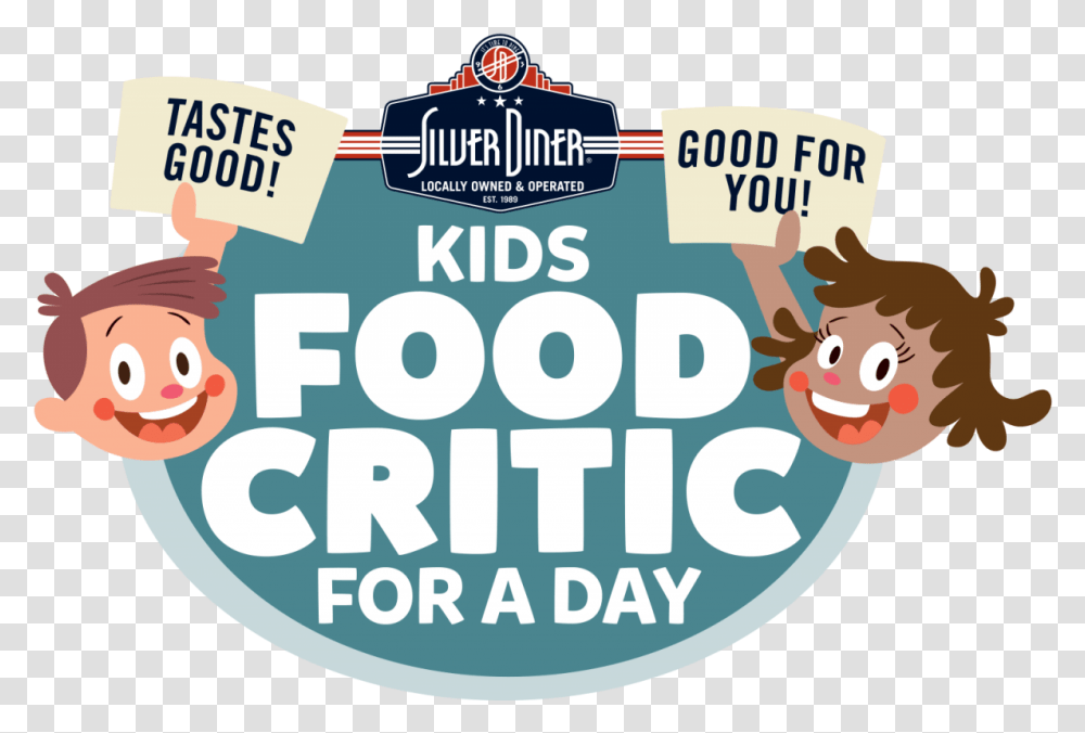 Kid's Food Critic Contest Silver Diner, Label, Advertisement, Poster Transparent Png