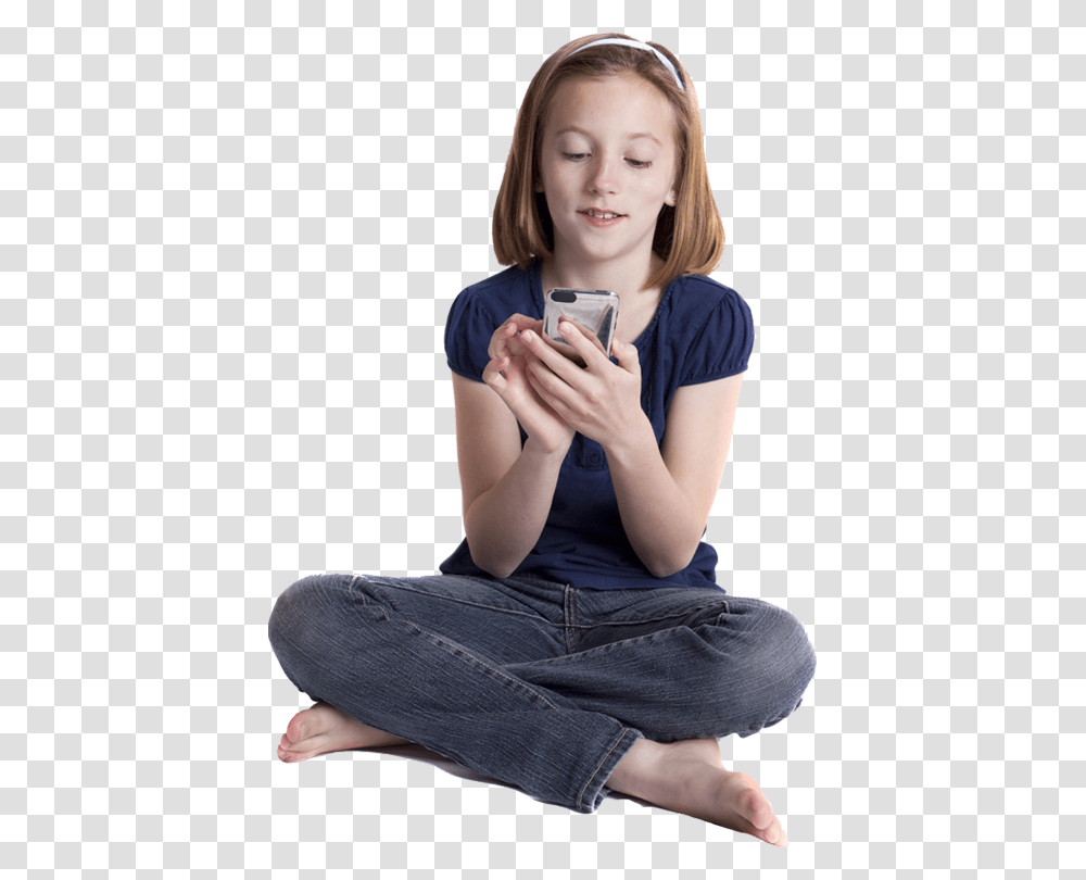 Kid Sitting Download Kid Sitting, Person, Human, Mobile Phone, Electronics Transparent Png