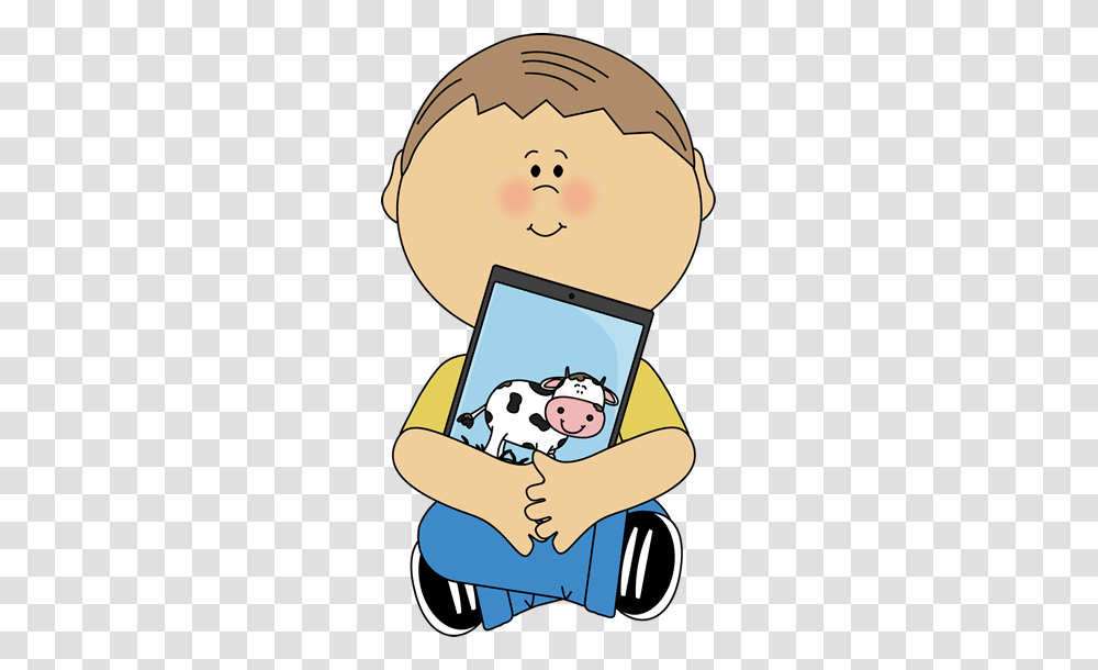 Kid Sitting With A Tablet Clip Art School School, Giant Panda, Mammal, Reading, Cushion Transparent Png