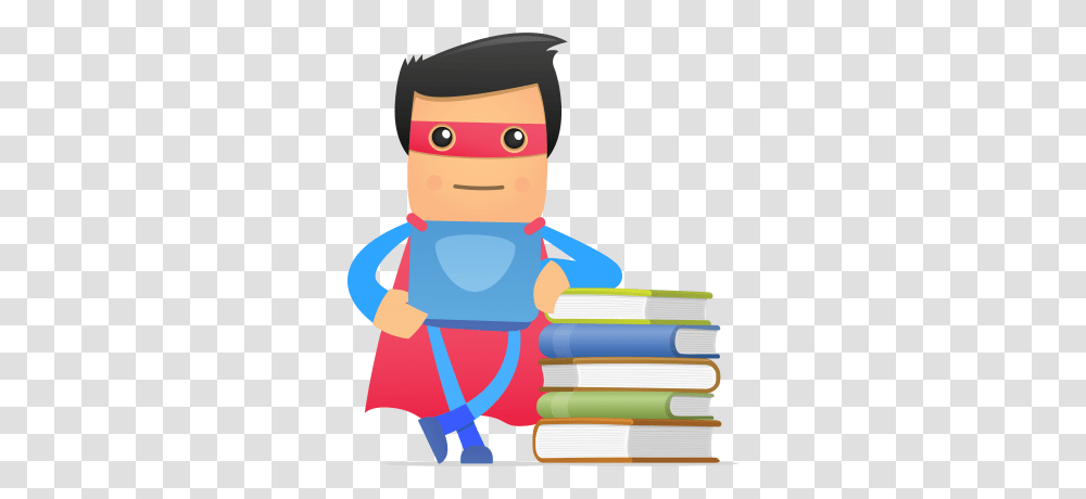 Kid Super Hero, Toy, Reading, Student Transparent Png