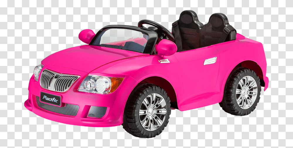 Kid Trax Pink Convertible Riding Car Pink Toy Car, Vehicle, Transportation, Wheel, Machine Transparent Png
