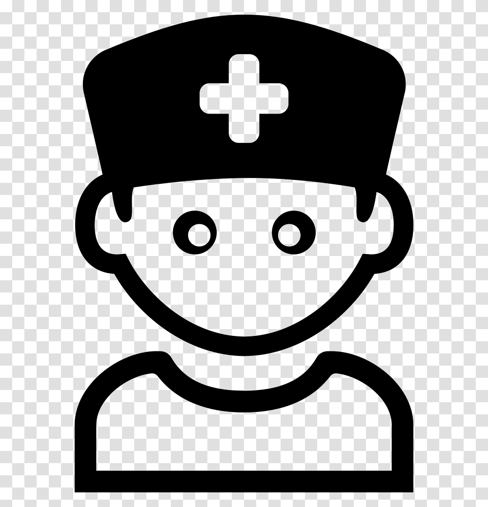 Kid With A Hat With A Cross Icon, Stencil, Chef Transparent Png