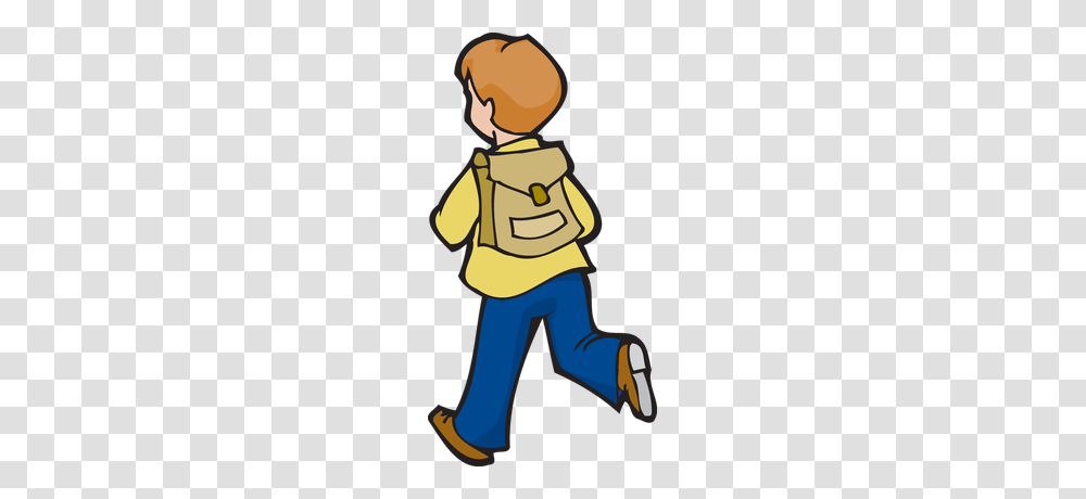 Kid With Backpack Clipart, Apparel, Bag, Poster Transparent Png