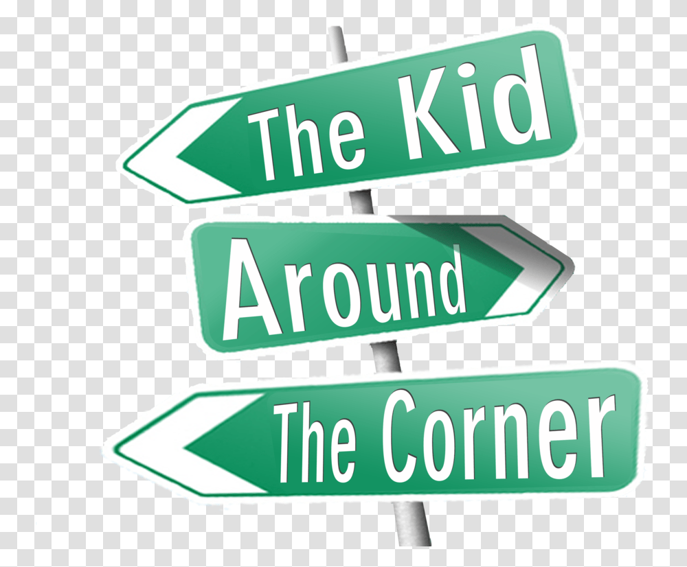 Kidaround Corner Modified, Sign, Road Sign, Word Transparent Png