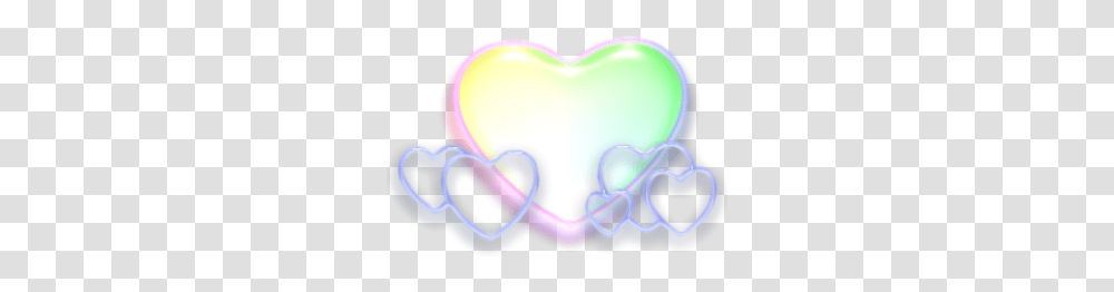 Kidcore Rainbow Grudge Aesthetic Soft Cute Heart, Light, Neon Transparent Png