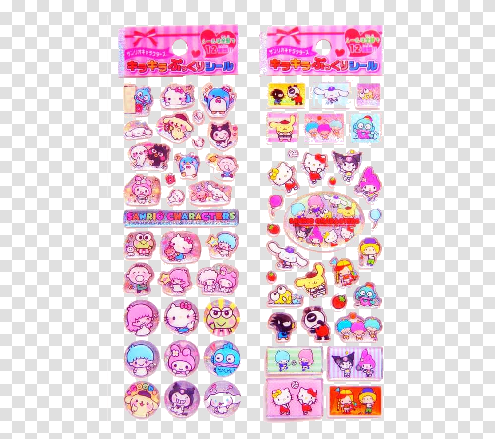 Kidcore Sanrio Sanriocharacters Sanriosticker Mymelody Hello Kitty Stickers, Rug, Label, Doodle Transparent Png