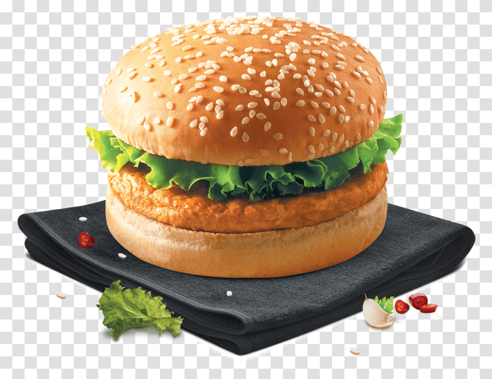 Kiddy Chicken Burger, Food Transparent Png