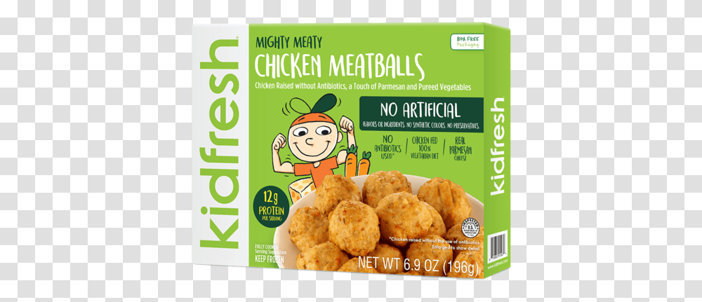 Kidfresh Chicken Meatballs, Nuggets, Fried Chicken, Food, Menu Transparent Png