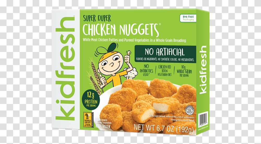 Kidfresh Mac And Cheese, Nuggets, Fried Chicken, Food Transparent Png