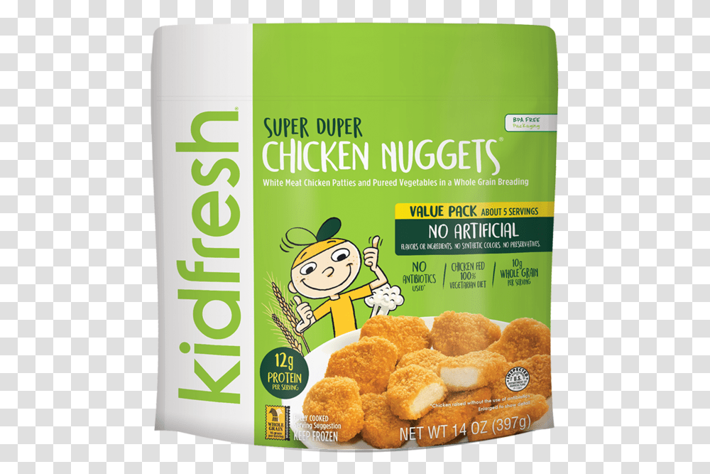 Kidfresh Meals, Nuggets, Fried Chicken, Food Transparent Png
