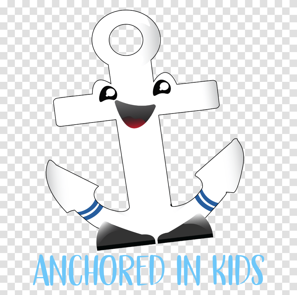 Kids Anchor Black Outline, Hook, Cross Transparent Png