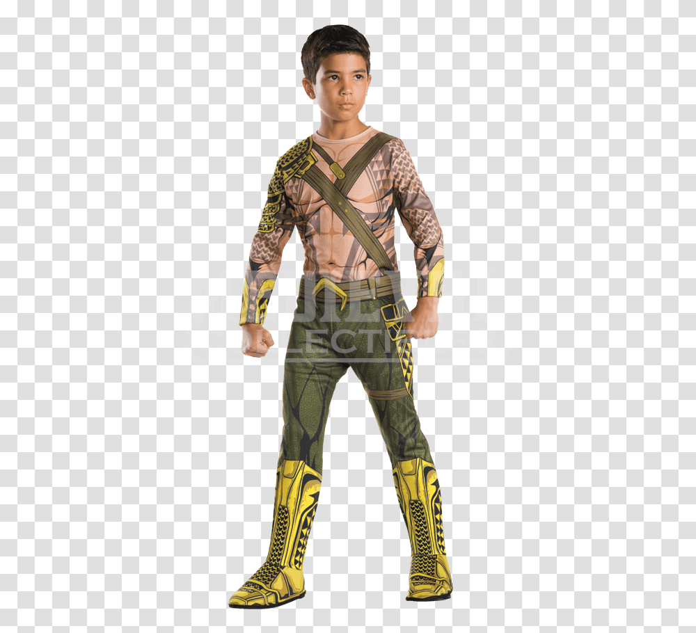 Kids Aquaman Costume, Person, Human, Military, Military Uniform Transparent Png