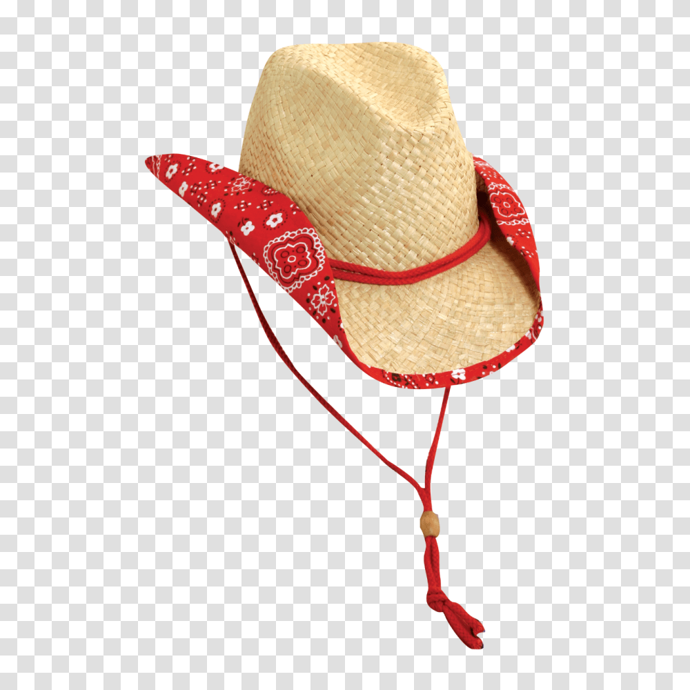 Kids Bandana Straw Hats, Apparel, Cowboy Hat, Sun Hat Transparent Png
