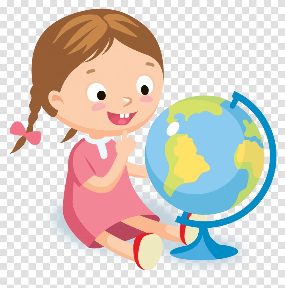 Kids Being Active Clipart Knowledge And Understanding Of The World Cartoon, Outer Space, Astronomy, Universe, Planet Transparent Png