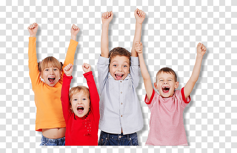 Kids Cheering, Person, People, Family Transparent Png