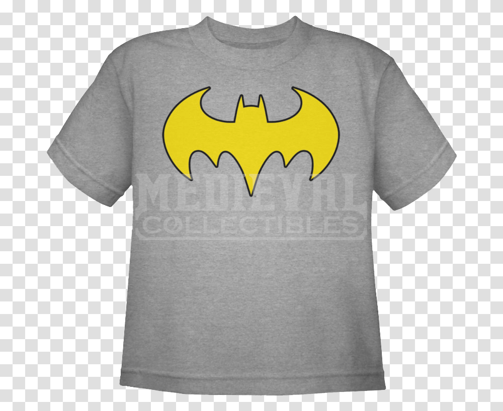Kids Classic Batgirl Logo T Shirt Youth Dophin Tale Winter Collage, Apparel, T-Shirt Transparent Png