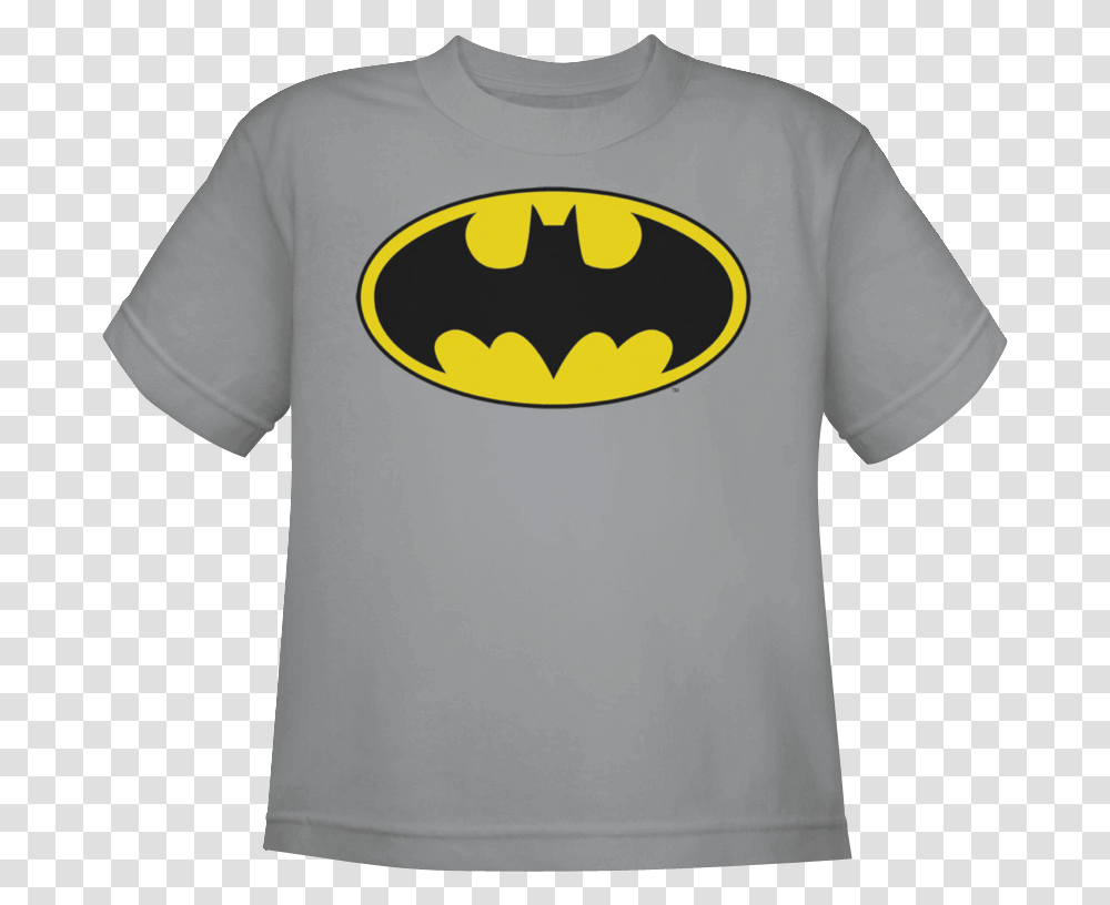 Kids Classic Batman Logo Silver T Shirt Youth It's A Wonderful Life Wonderful Life Logo, Apparel Transparent Png