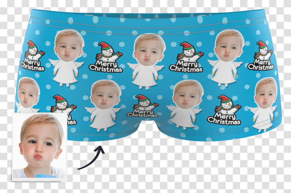 Kids Custom Face Boxer Christmas Angel Boy, Person, Baby, Toy, Indoors Transparent Png